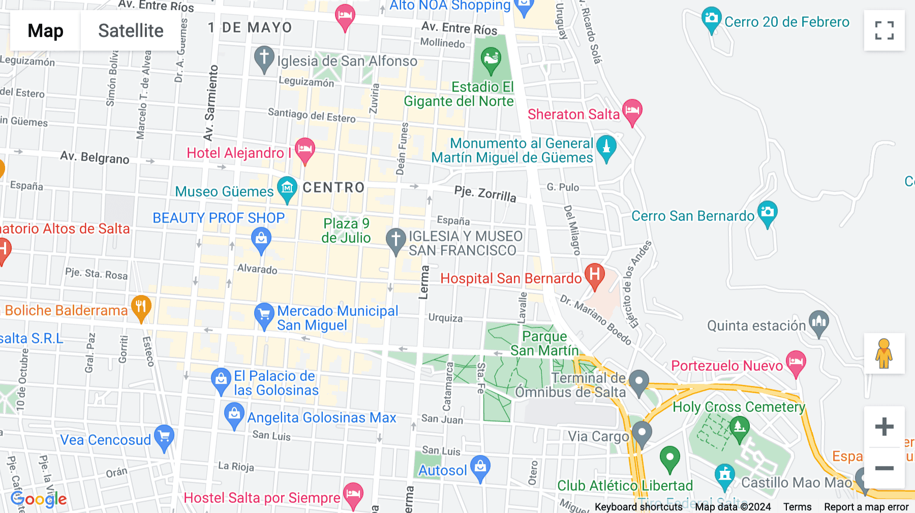 Click for interative map of Catamarca 12 Portero 3, Salta, Argentina, Salta