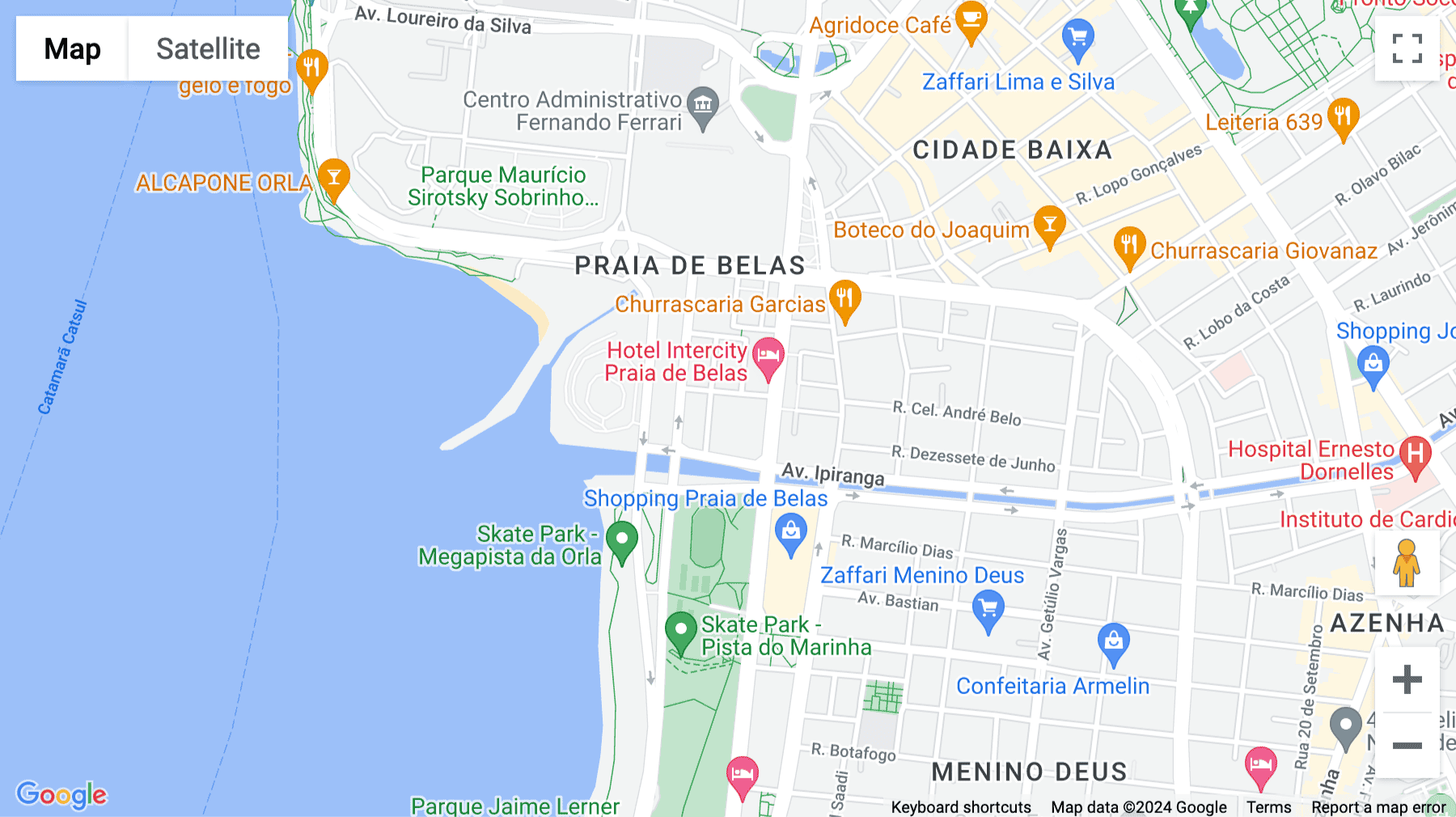 Click for interative map of 8th floor, 90, Dolorez Alcaraz Caldas Ave, Praia de Belas, Porto Alegre