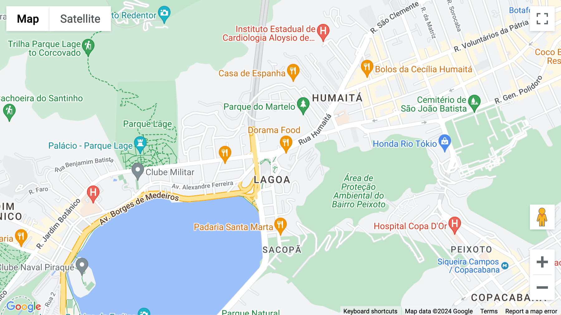 Click for interative map of Rua Humaita, 275, 6º e 7º andares, Humaitá, Rio de Janeiro