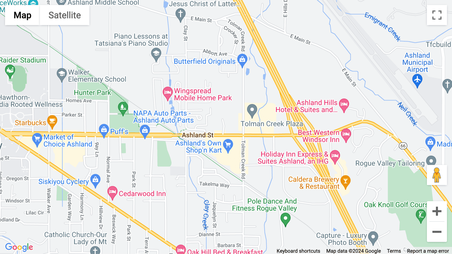 Click for interative map of 2245 Ashland Street, Ashland, OR