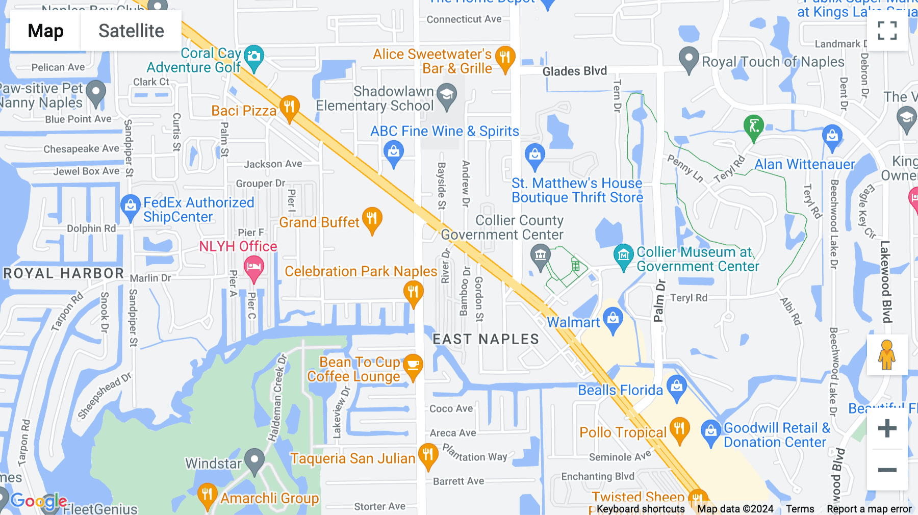 Click for interative map of 3080 Tamiami Trail East, Suite 301, Naples (Florida)