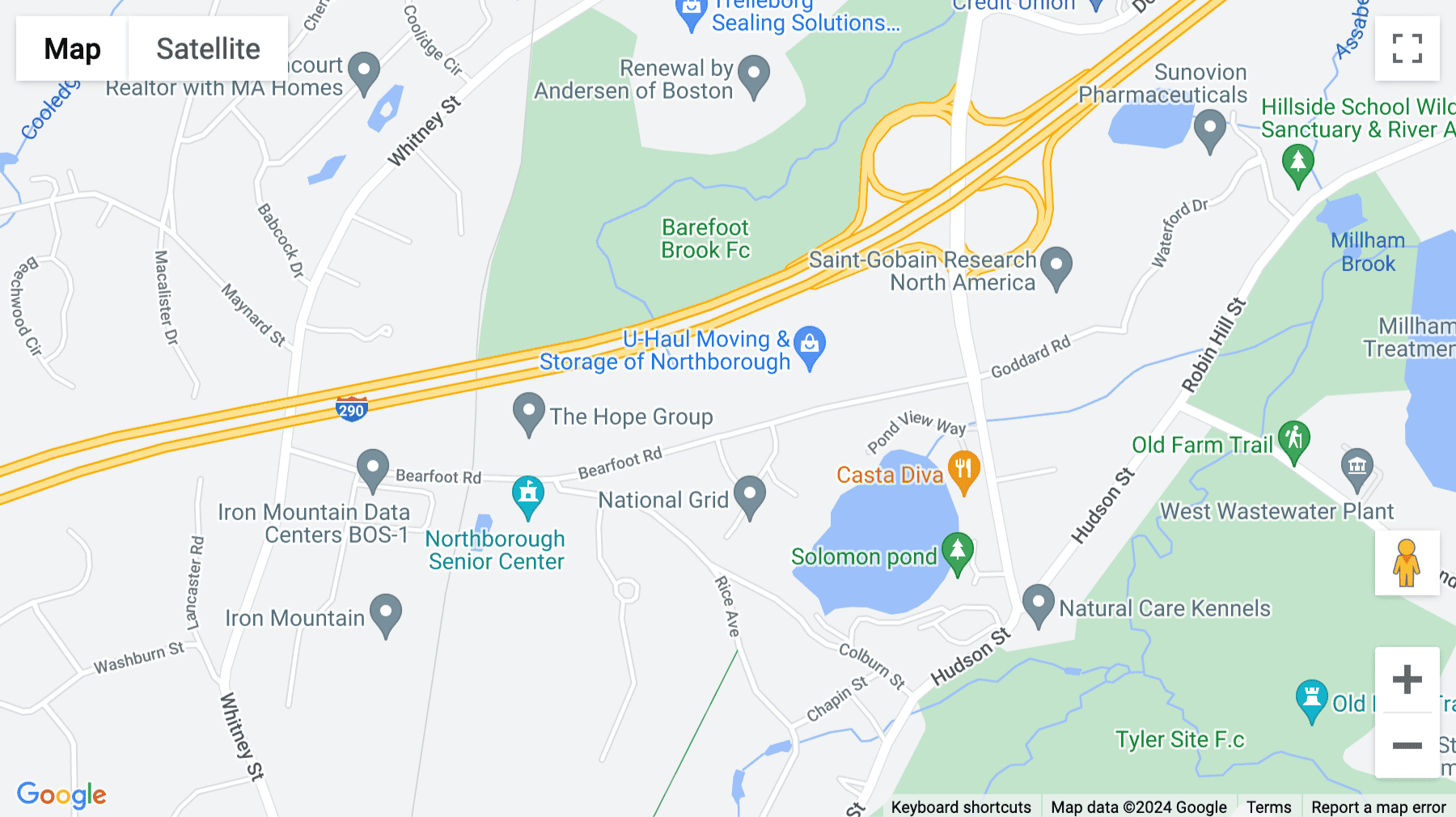 Click for interative map of 44 Bearfoot Road, Suite 200, Northborough