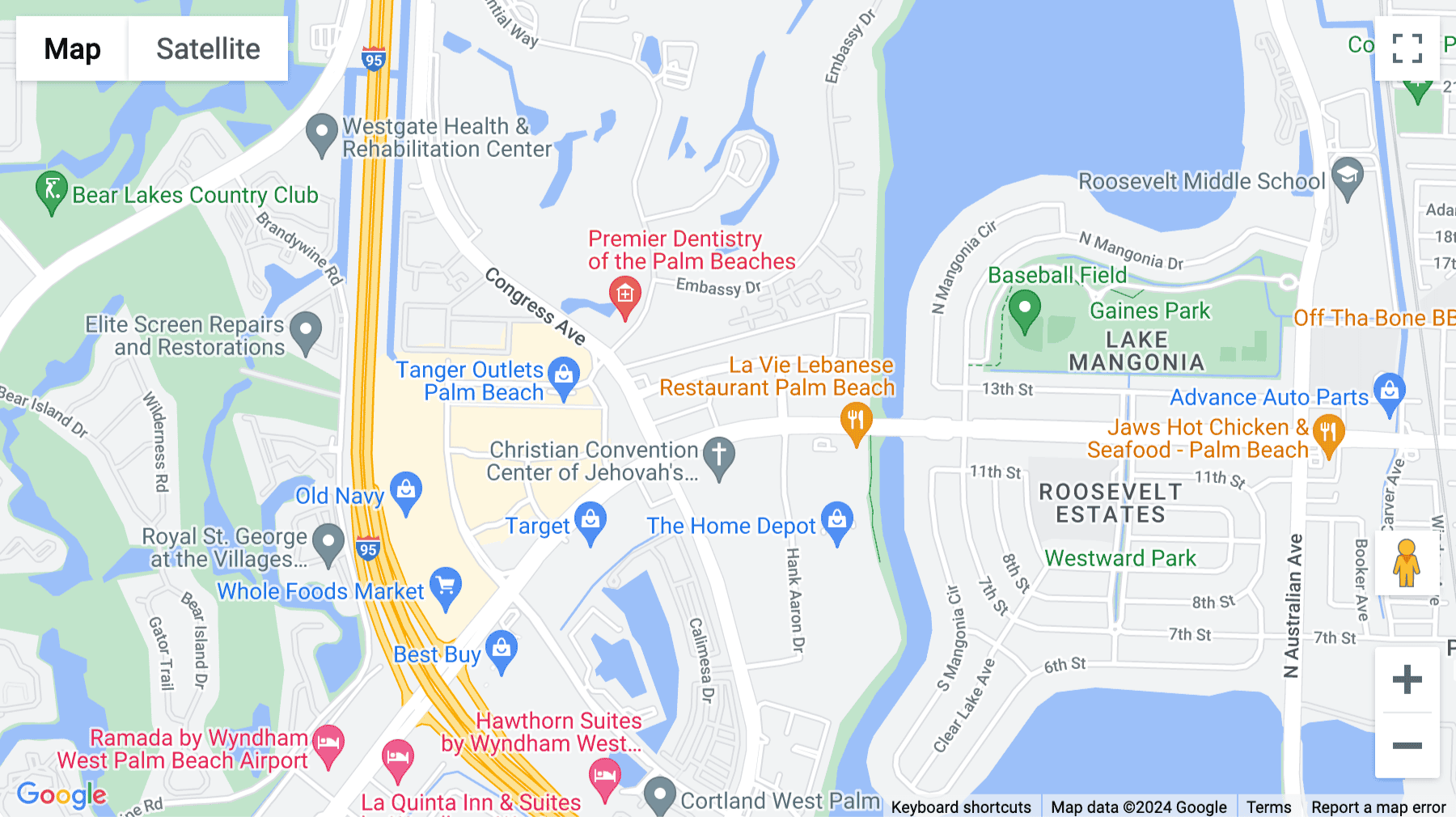 Click for interative map of 1645 Palm Beach Lakes Boulevard, Suite 1200, West Palm Beach