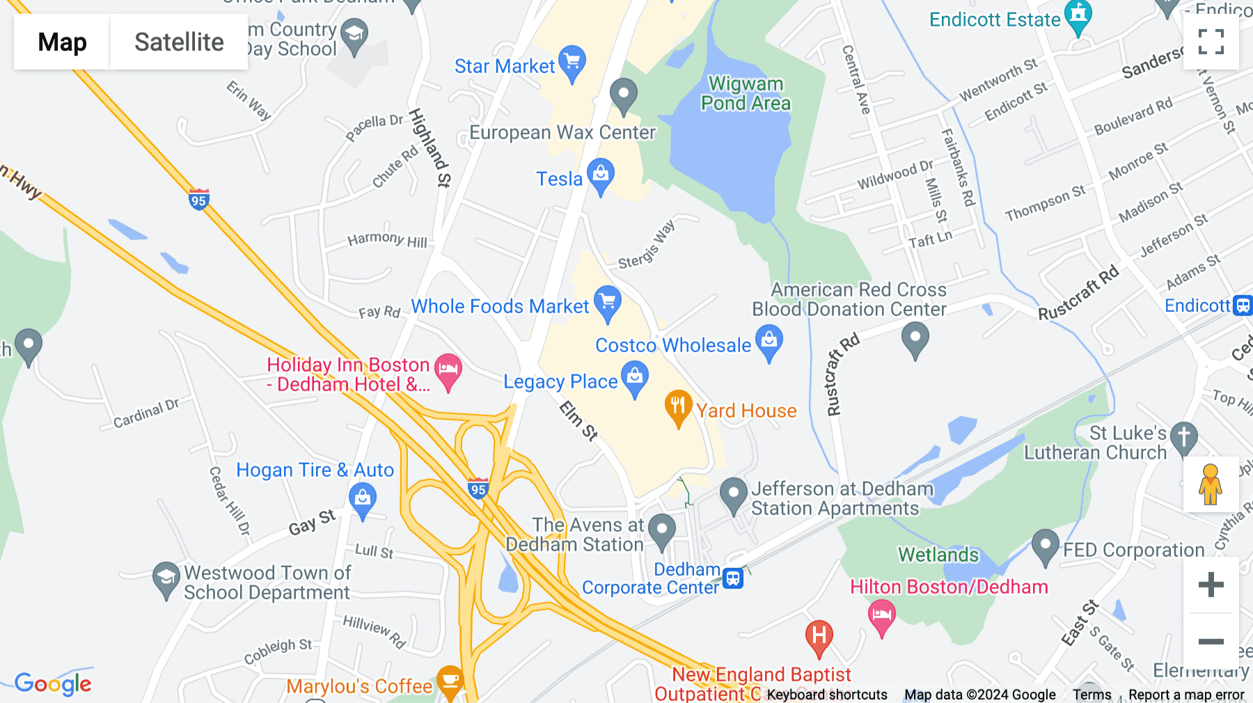 Click for interative map of 770 Legacy Place, Dedham