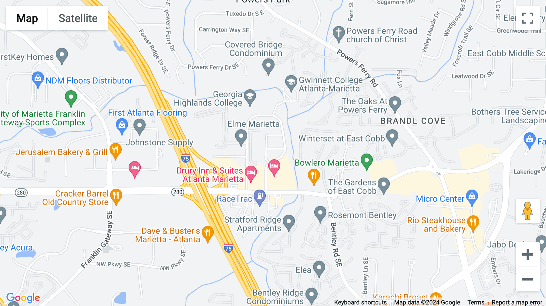 Click for interative map of 1165 Northchase Parkway South East, Suite 300, Marietta (Georgia)