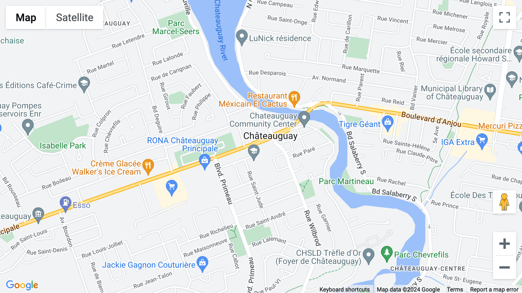 Click for interative map of 65 Rue Principale, Châteauguay