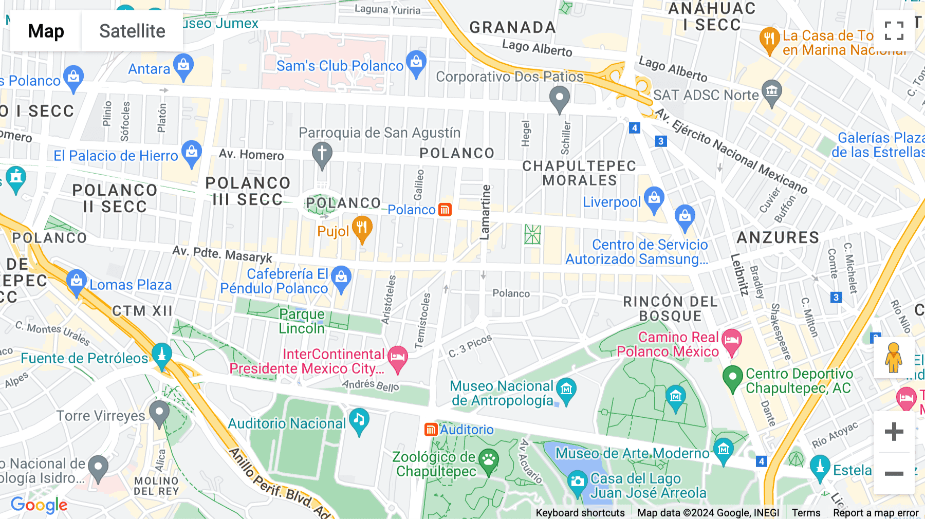 Click for interative map of Av. Pdte Masaryk 219, Piso 1, Polanco V Secc, Miguel Hidalgo, Mexico City