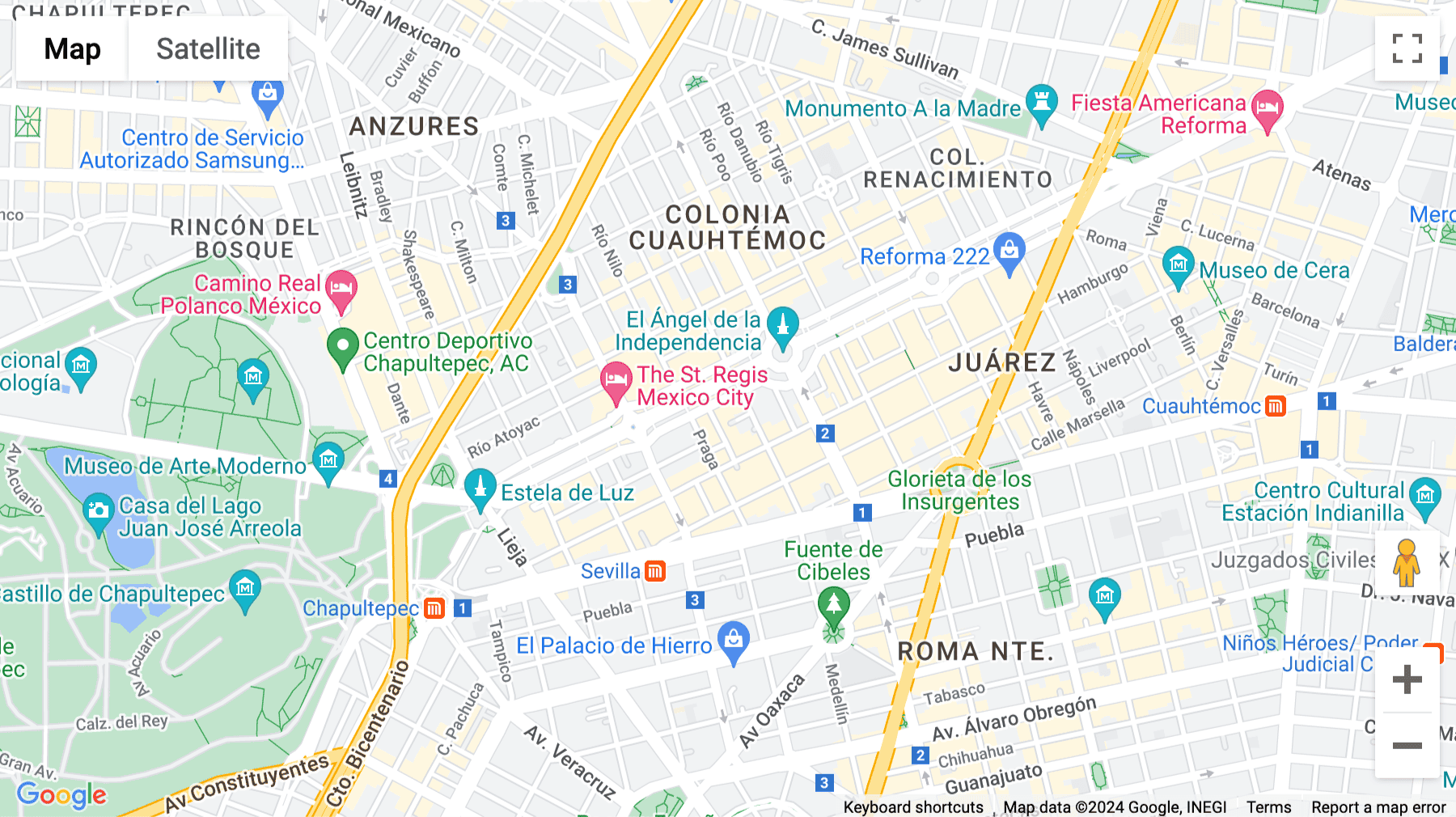 Click for interative map of Torre Suma, Antonio Dovali Jaime, 94, 9 Floor-11 Floor, 14 Floor, Mexico City