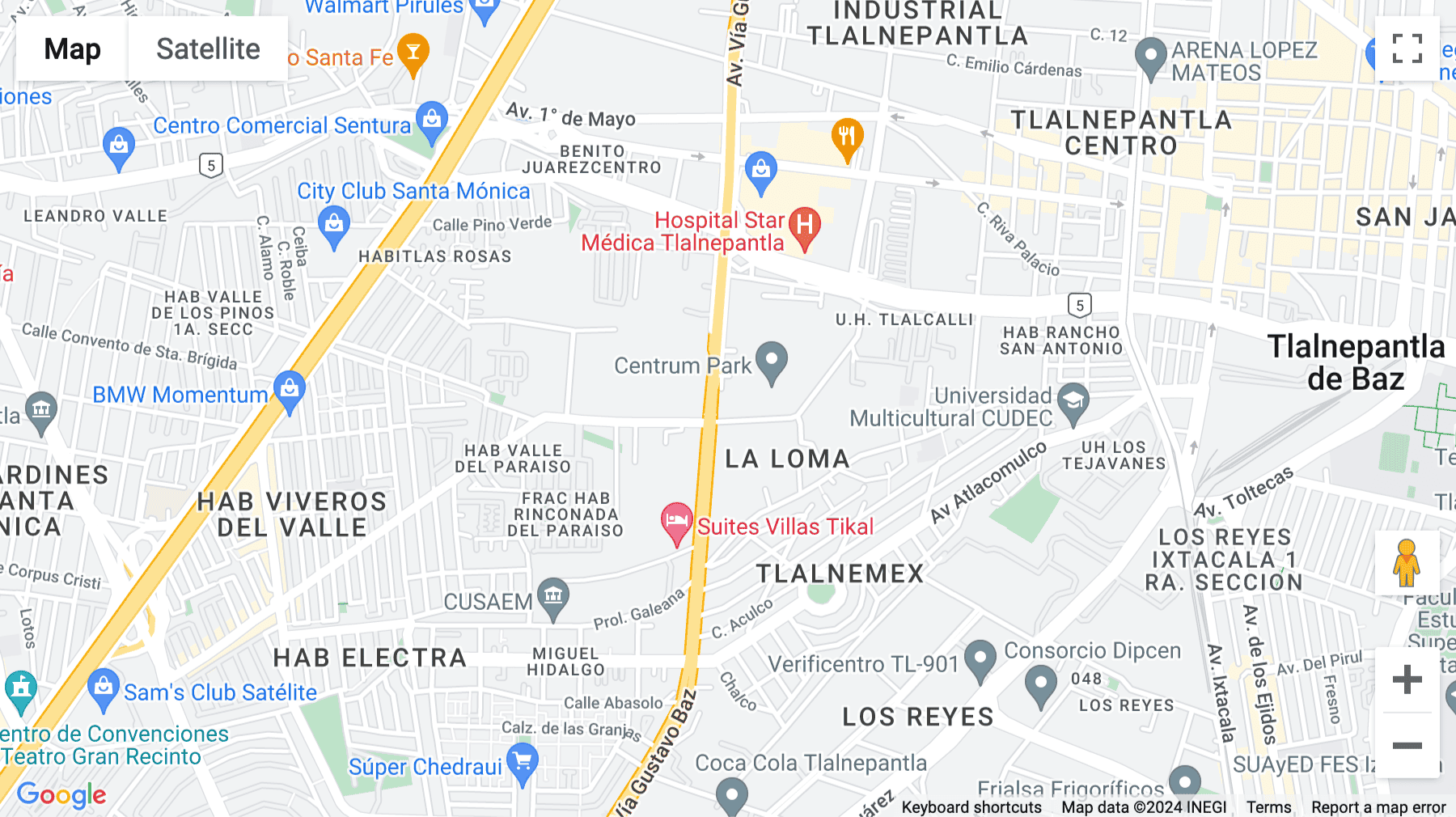 Click for interative map of Centrum Park, Avenida Gustavo Baz Prada No.309, Tlalnepantla de Baz