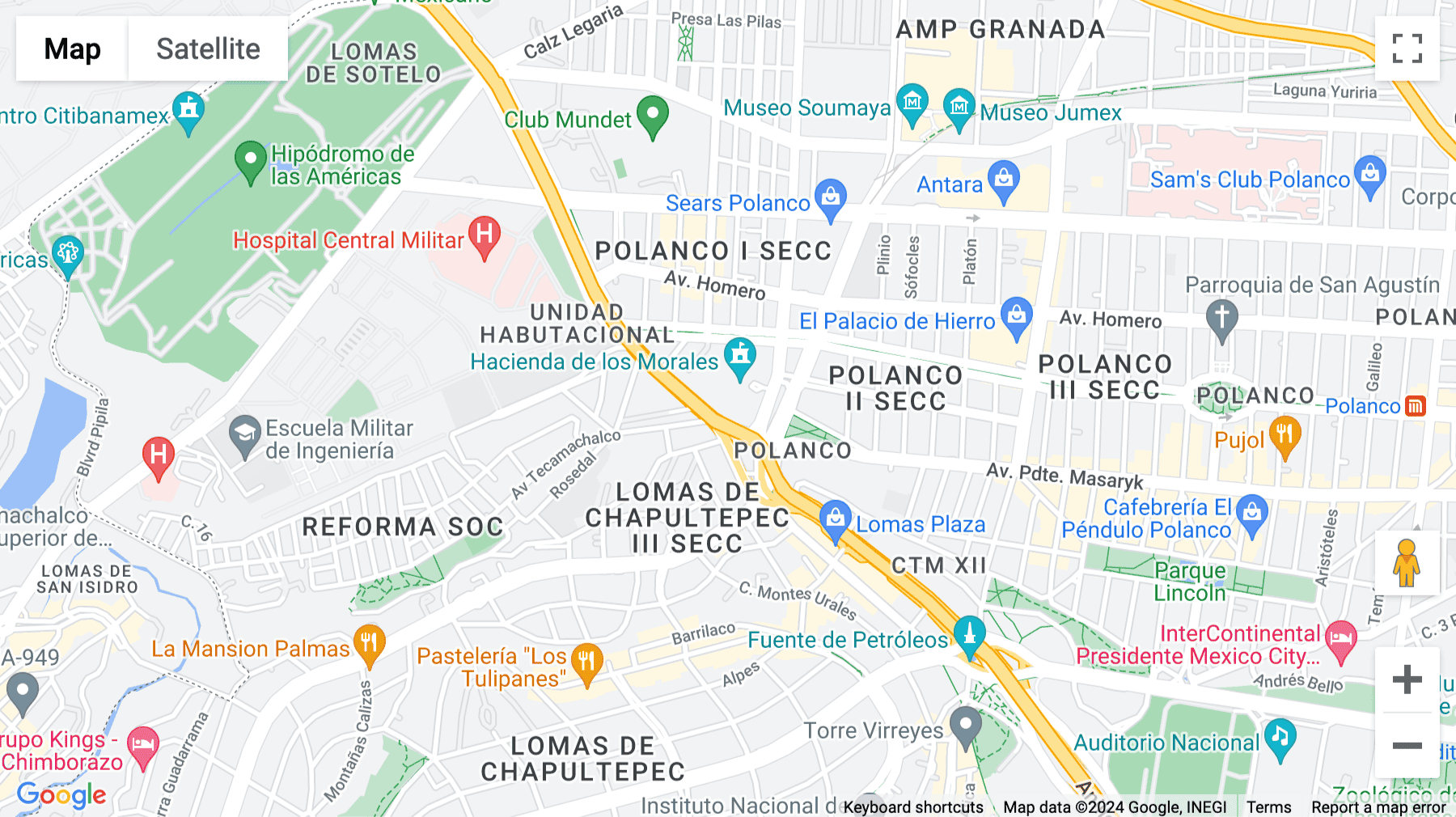 Click for interative map of Perif. Blvd. Manuel Ávila Camacho 137, Mexico City