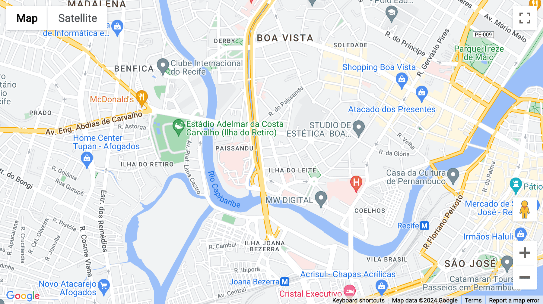 Click for interative map of Hub Plural Rua Frei Matias Teves, 285, Pernambuco, Recife