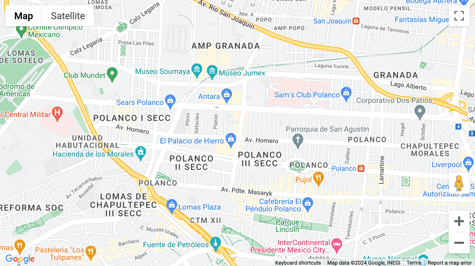 Click for interative map of Avenida Moliere 310, Polanco, Polanco II Seccion, Mexico City