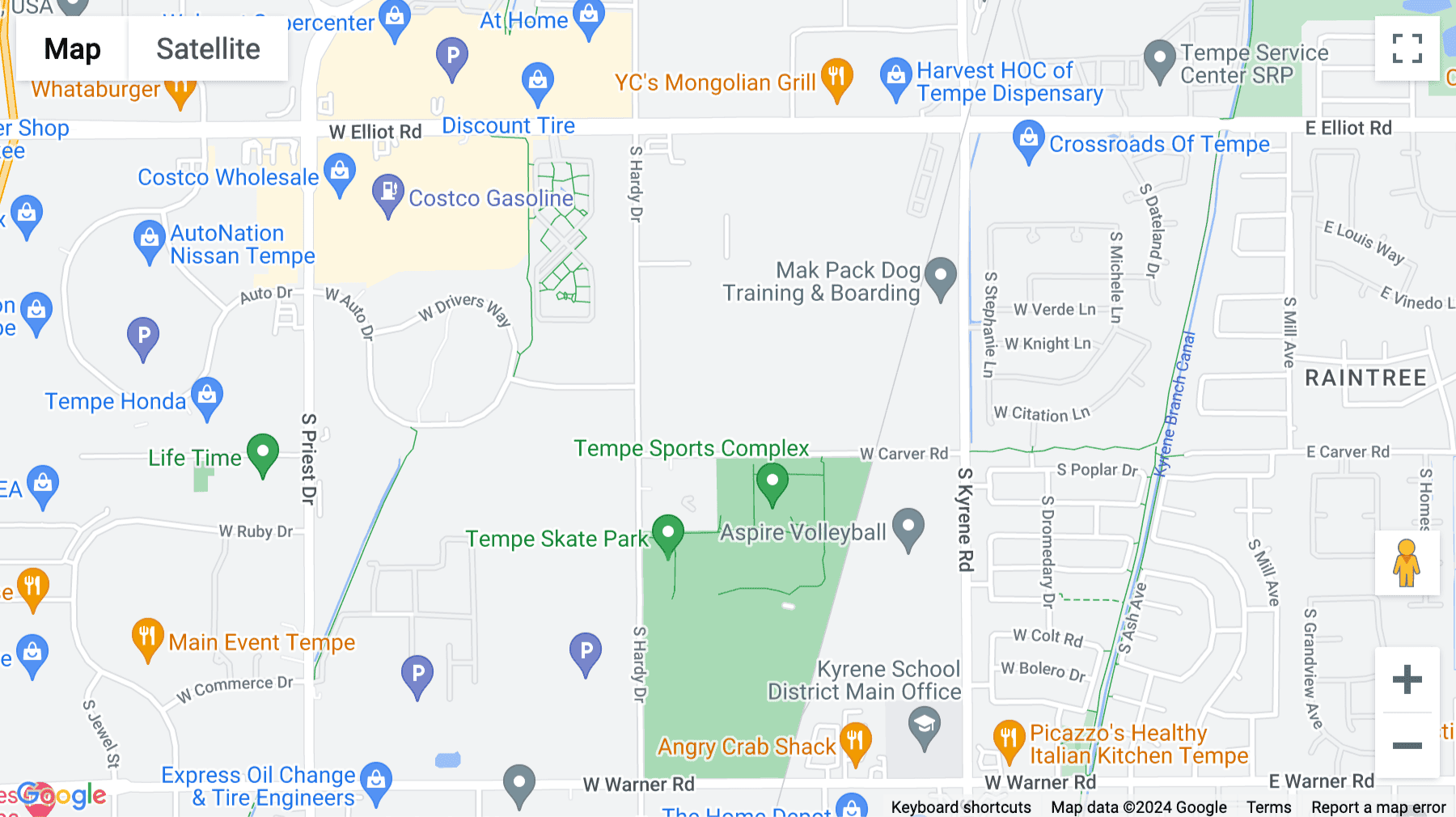 Click for interative map of 910 West Carver Road, Tempe