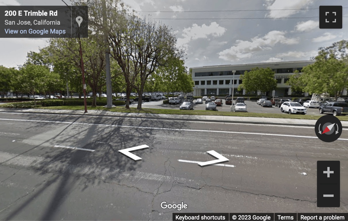 Street View image of 2570 N. First Street, 2nd Floor, San Jose, California, USA