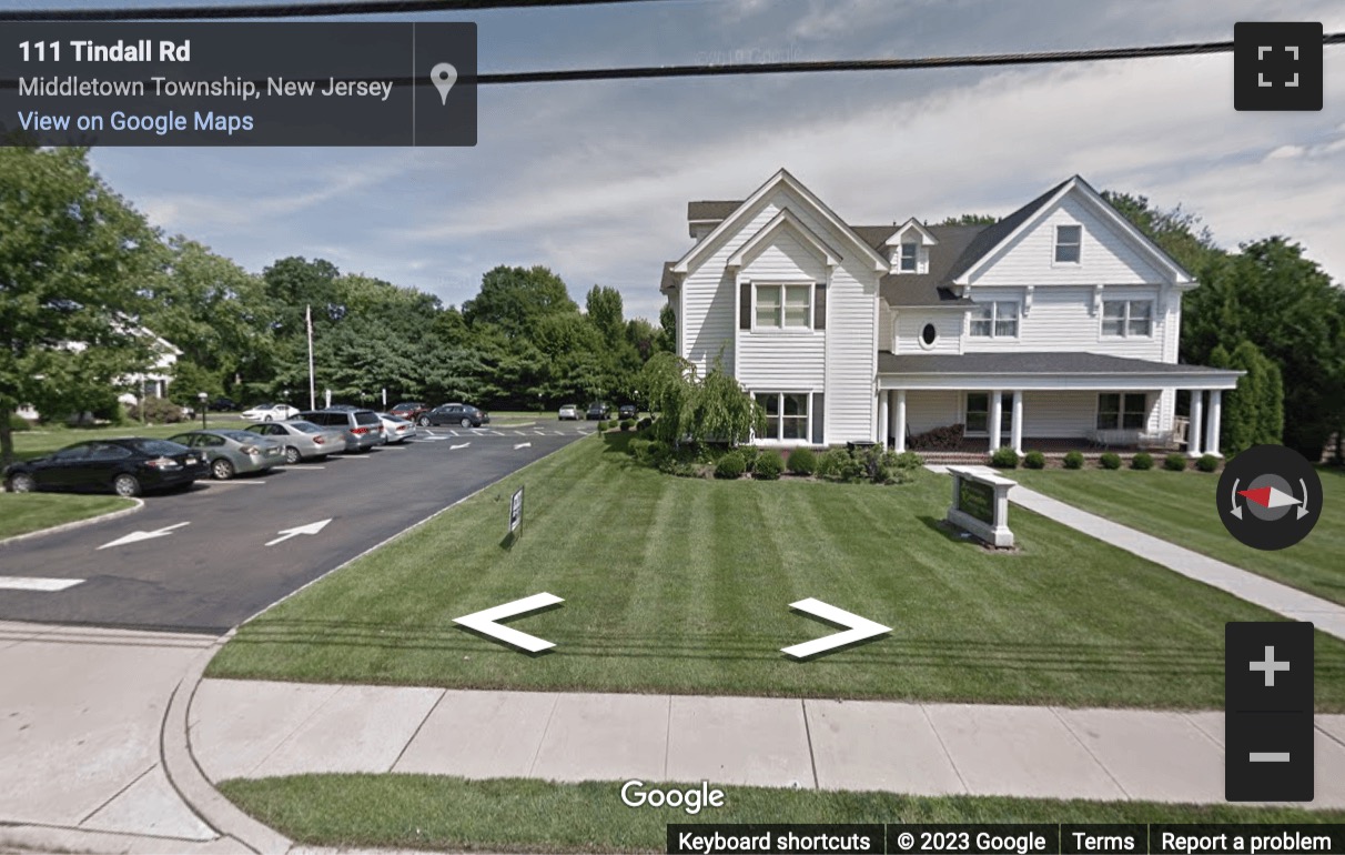 Street View image of 107 Tindall Road, Middletown, New Jersey, USA