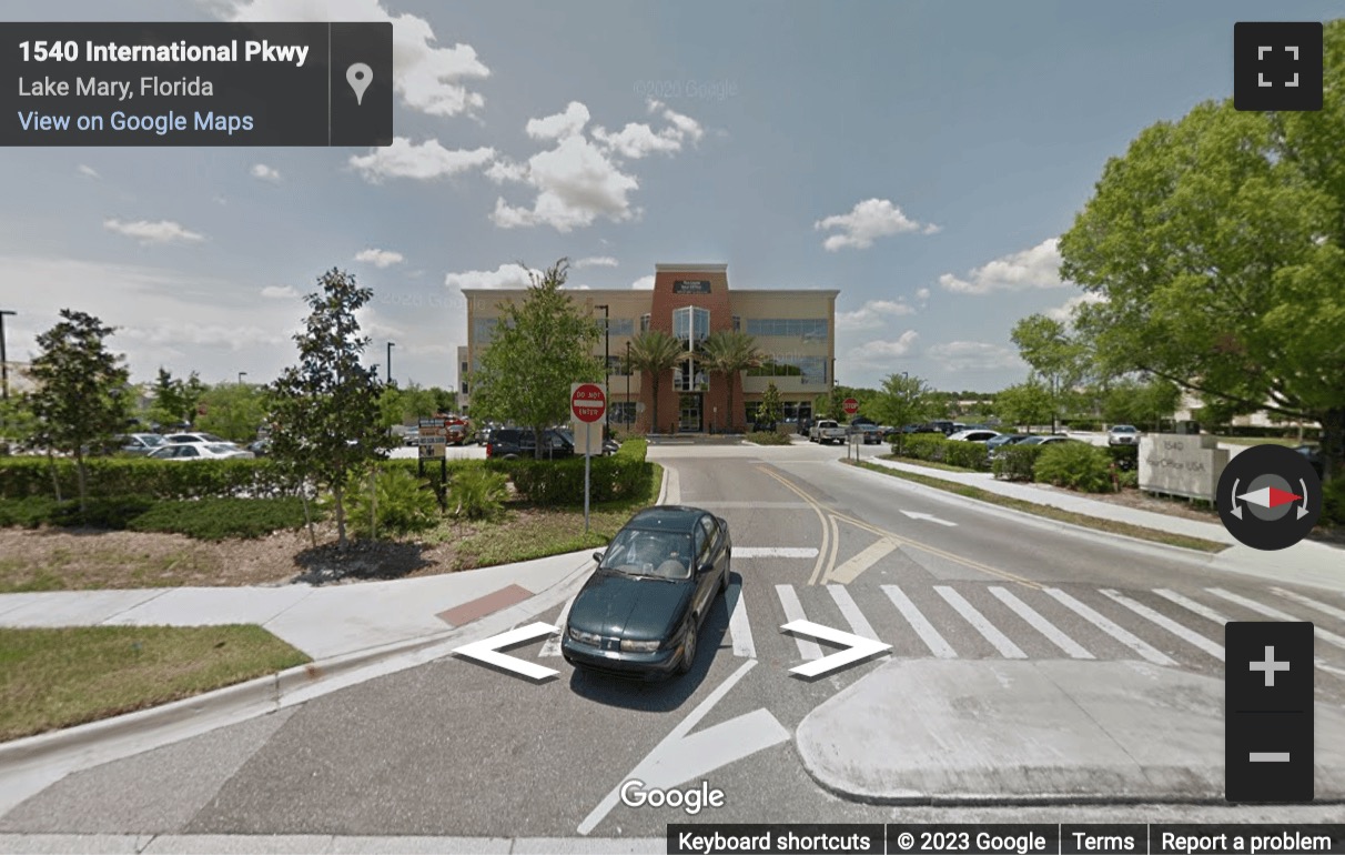 Street View image of 1540 International Parkway, Suite 2000, Lake Mary, Florida, USA