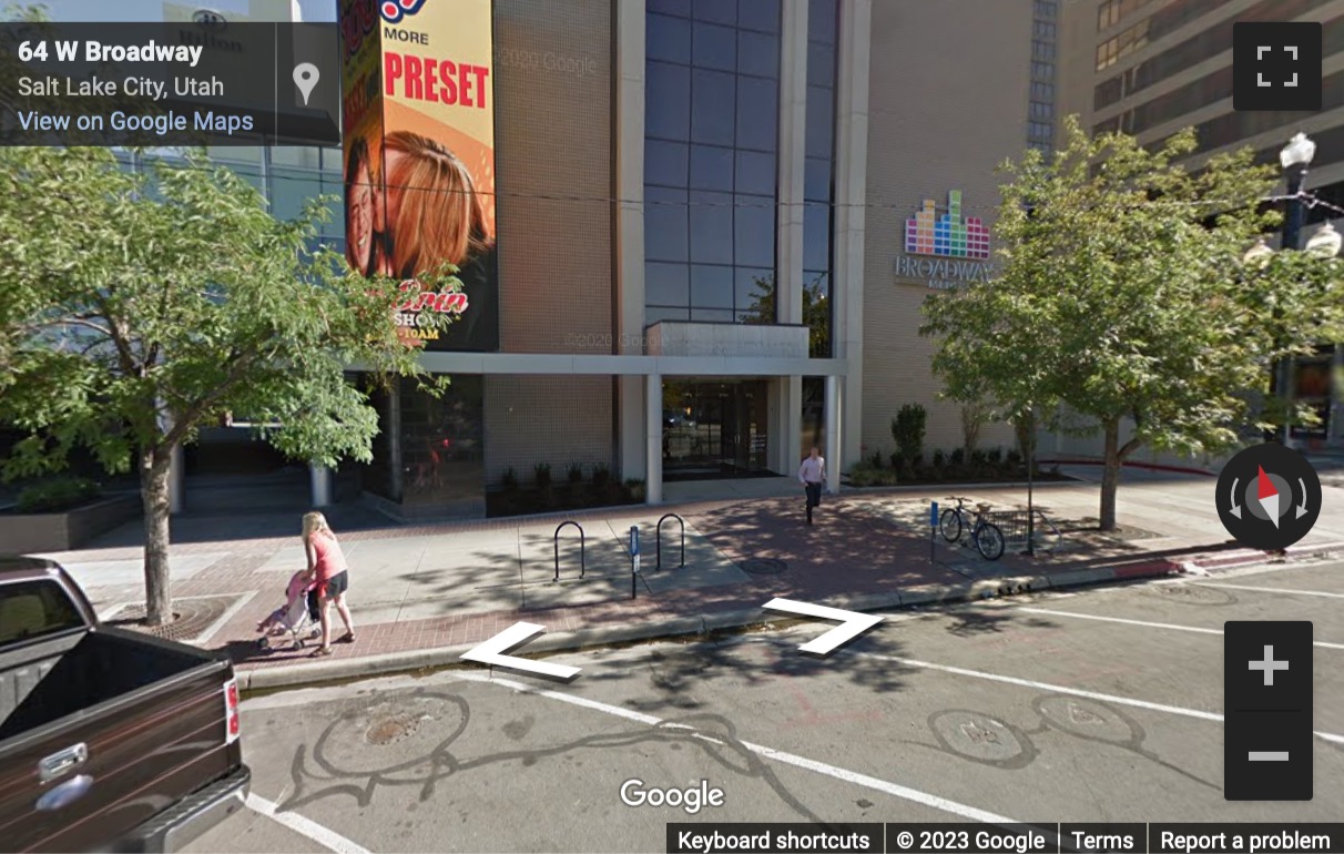 Street View image of Chase Tower, 50 West Broadway, Salt Lake City, Utah, USA