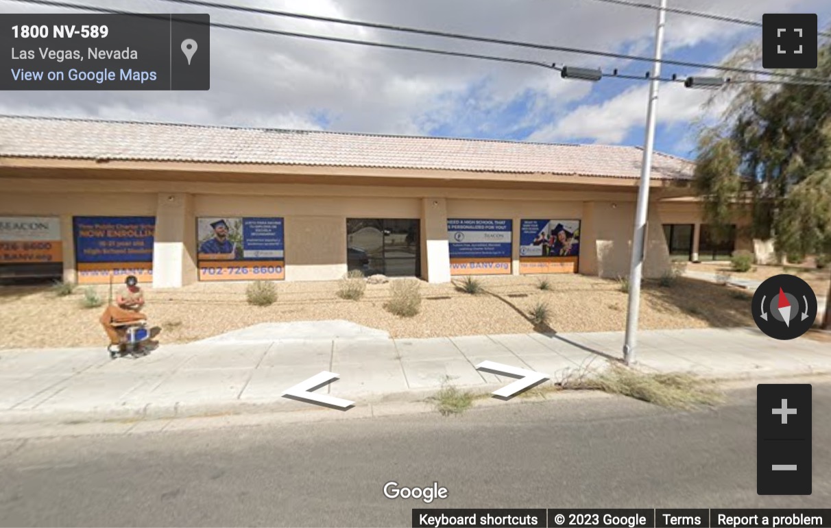 Street View image of 1810 E. Sahara Ave, Suite 100, Las Vegas, Nevada, USA