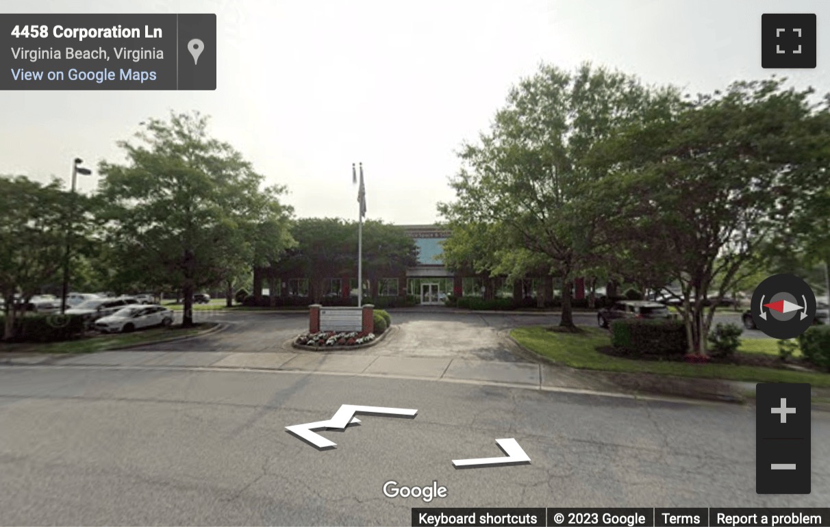 Street View image of 4445 Corporation Lane, Suite 200, Virginia Beach, Virginia, USA