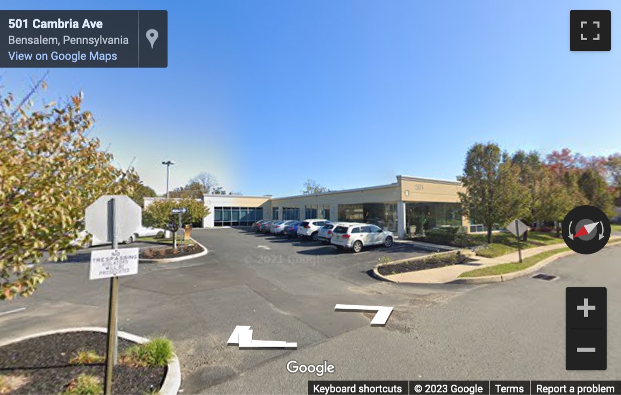 Street View image of 501 Cambria Avenue, Bensalem, Pennsylvania, USA