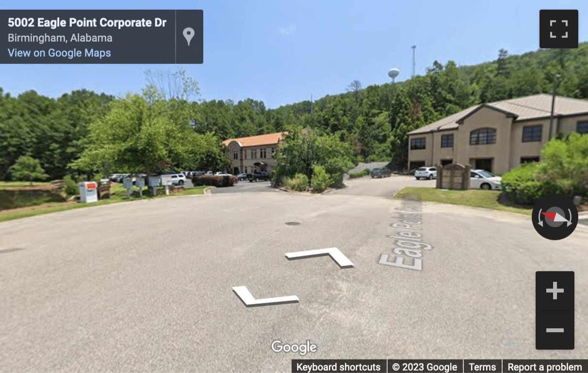 Street View image of 4000 Eagle Point Corporate Dr. , Eagle Point Office Park, Birmingham, Alabama, USA