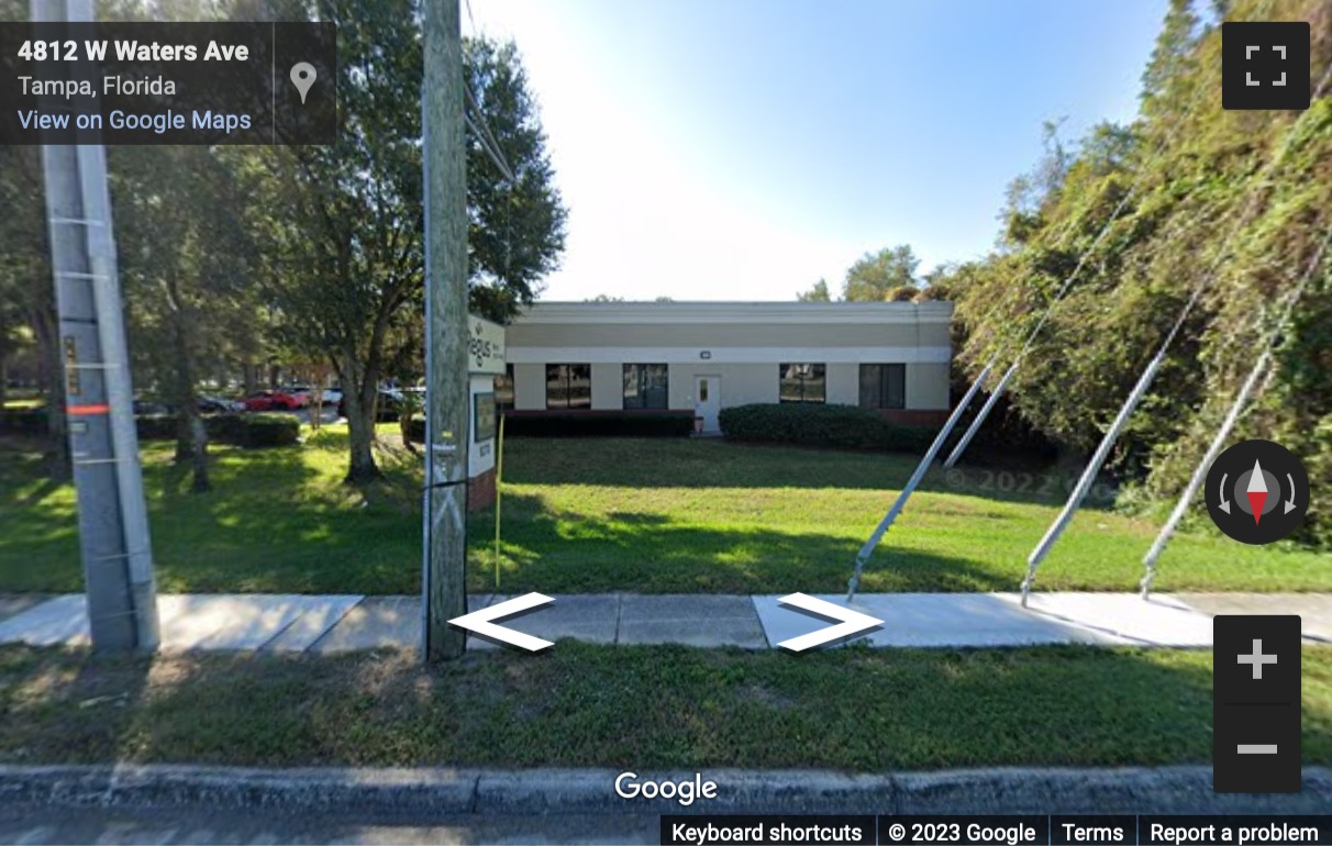 Street View image of 8270 Woodland Center Boulevard, Tampa, Florida, USA