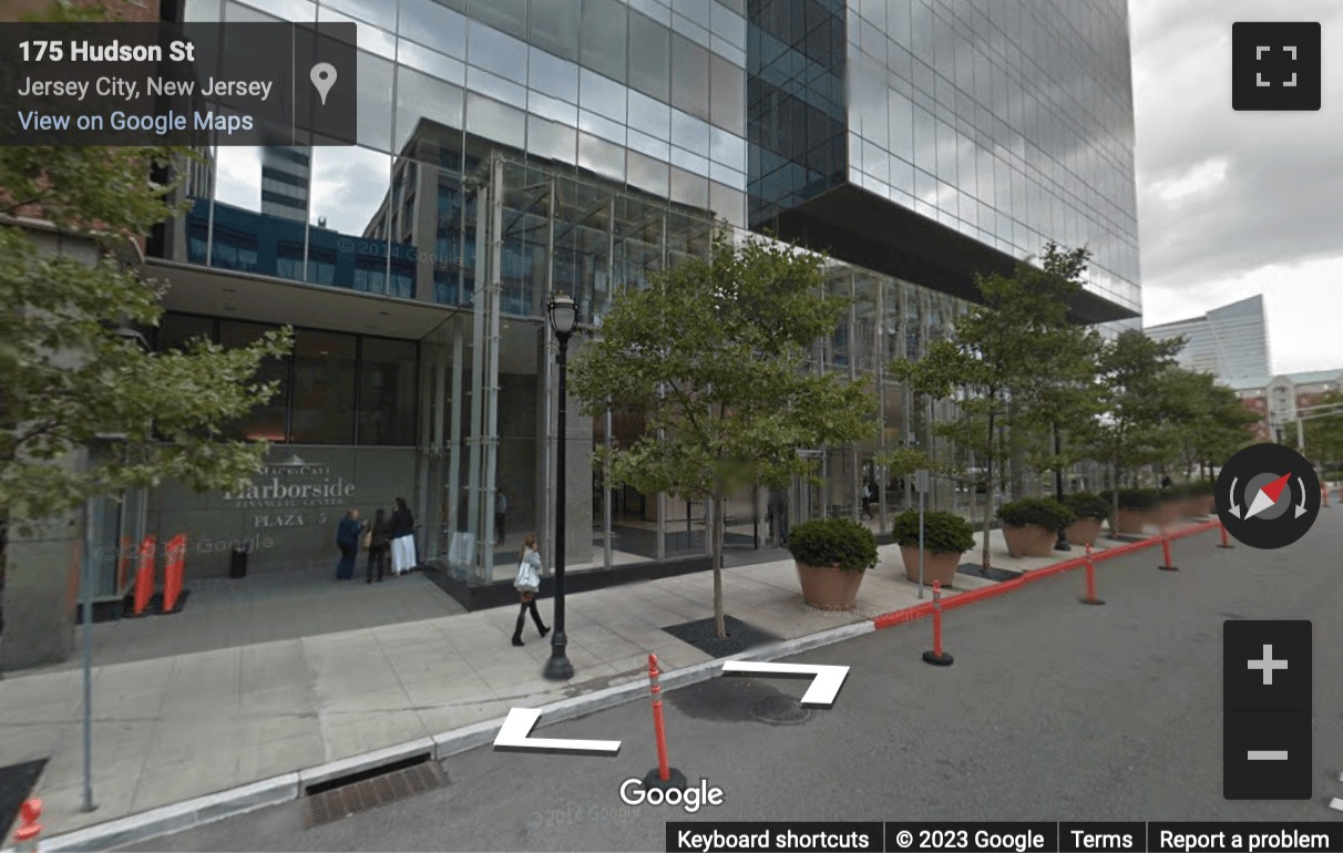 Street View image of 2500 Plaza 5, Harborside Financial Center, Jersey City, New Jersey, USA