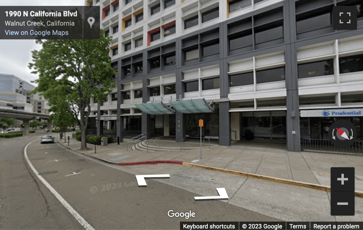 Street View image of 1990 North California Boulevard, 1 Ygnacio Center, Suite 830, Walnut Creek