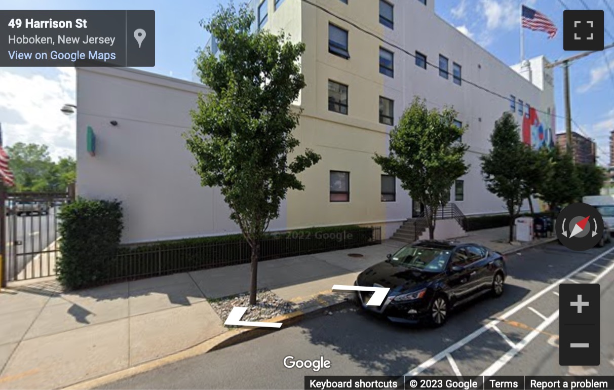 Street View image of 50 Harrison Street, Hoboken, New Jersey, USA