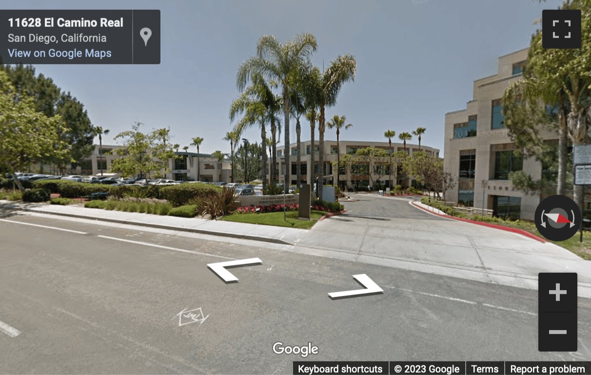 Street View image of 11622 El Camino Real, Suite 100, San Diego, California, USA