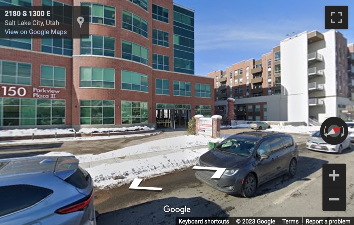 Street View image of 2150 S 1300 E, Suite 500, Salt Lake City, Utah, USA