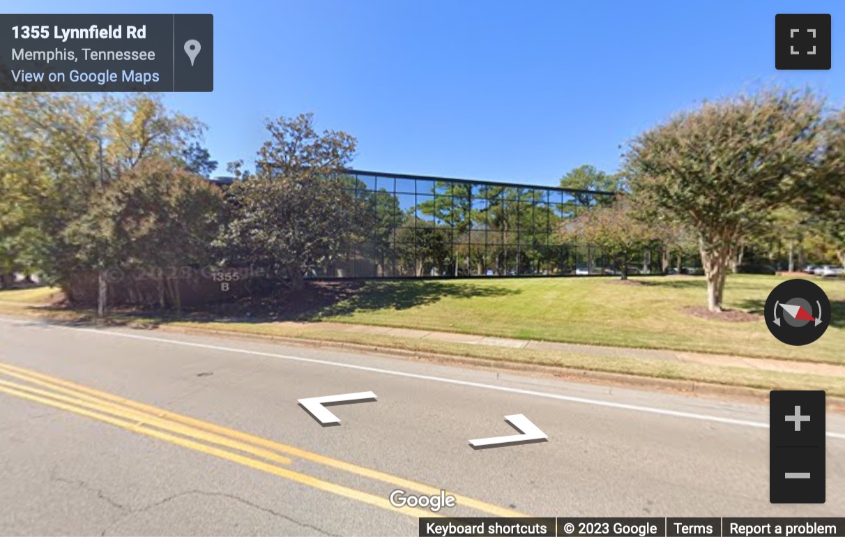 Street View image of 1355B Lynnfield Road, Suite 245, Memphis, Tennessee, USA