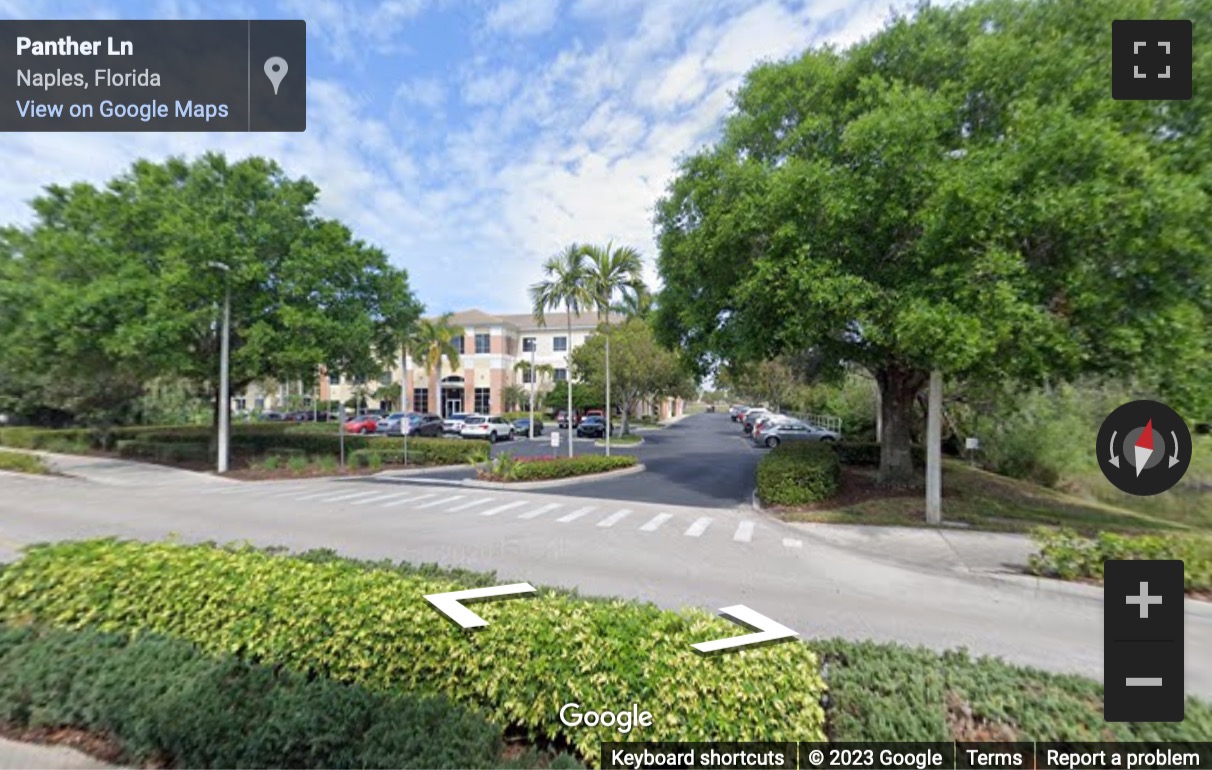 Street View image of 1415 Panther Lane, Naples, Florida, USA