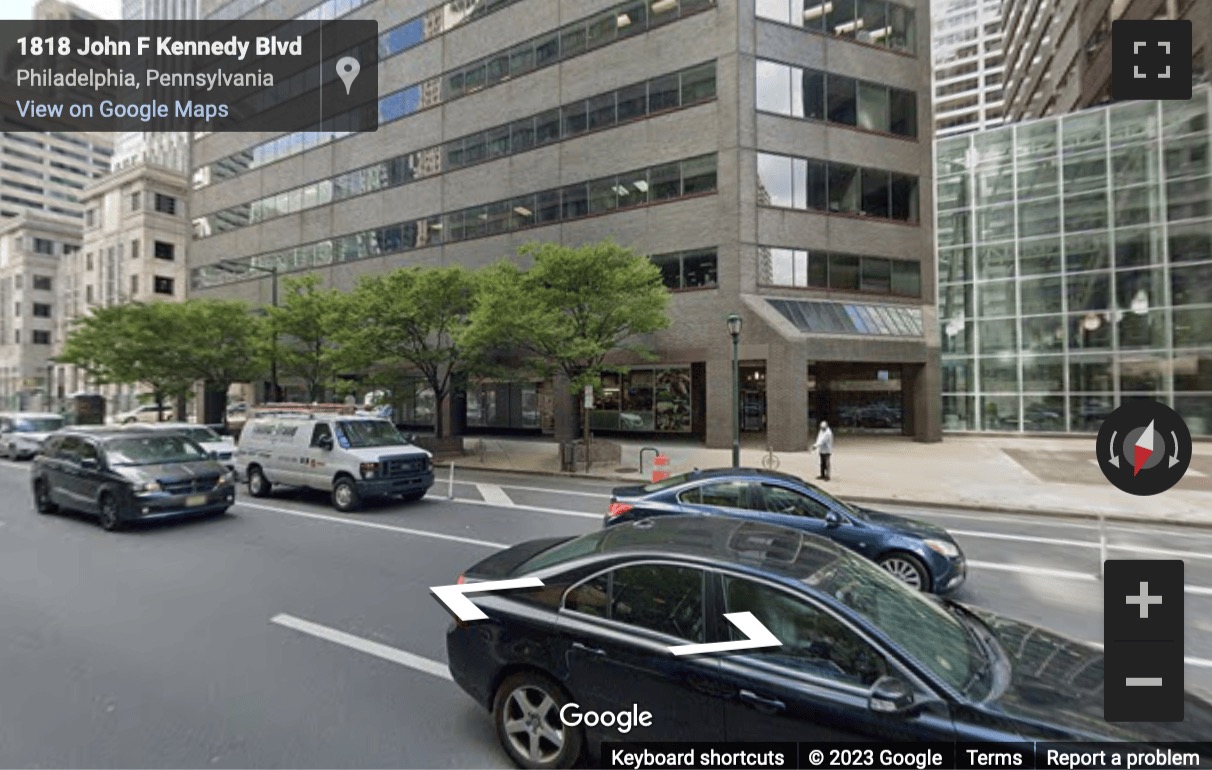 Street View image of 1800 JFK Boulevard, Philadelphia, Pennsylvania, USA 19103