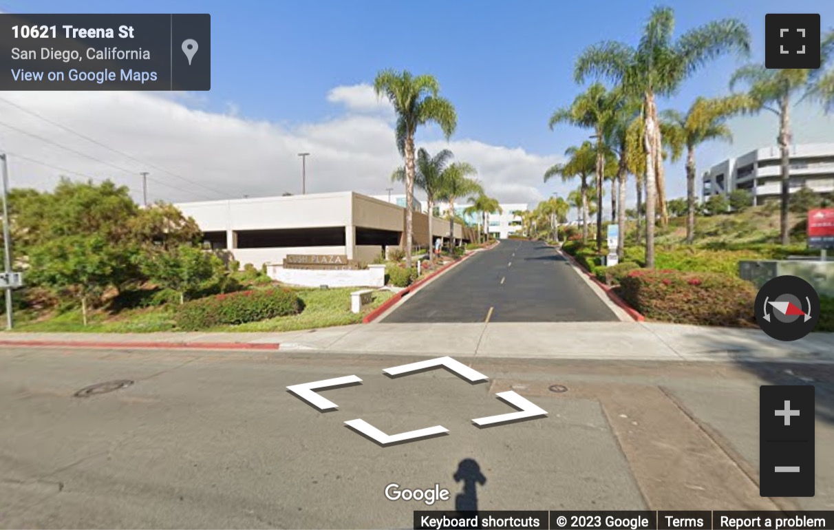 Street View image of 10620 Treena Street, Suite 230, San Diego, California, USA