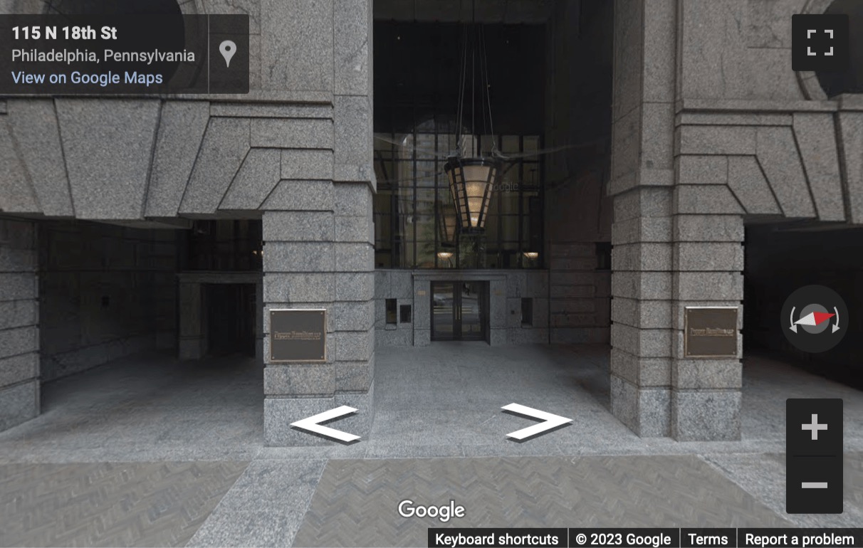 Street View image of 100 N 18th Street, 3rd Floor, Philadelphia, Pennsylvania, USA