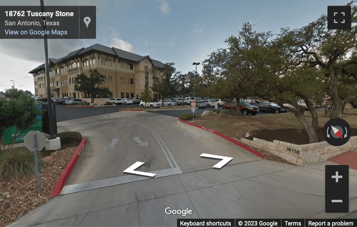 Street View image of 18756 Stone Oak Parkway, San Antonio, Texas, USA