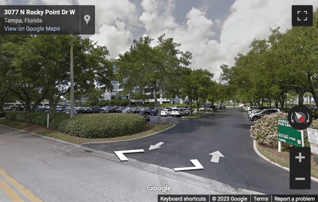 Street View image of 3030 N Rocky Point Drive W. , Suite 150, Tampa, Florida, USA