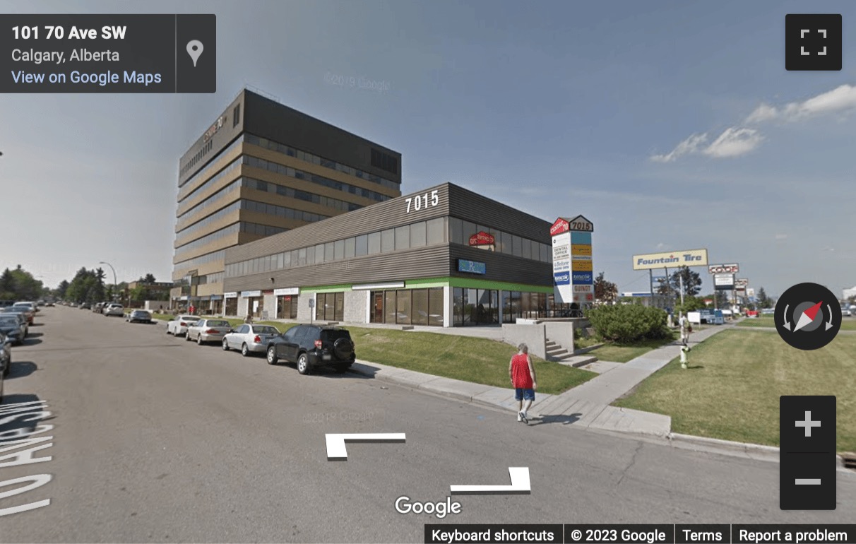 Street View image of 400 7015 Macleod Trail South, Calgary, Alberta, Canada