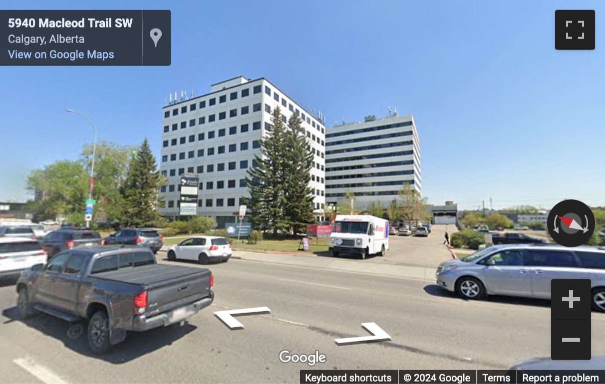 Street View image of 5940 Macleod Trail SW, Suite 500, Calgary, Alberta, Canada