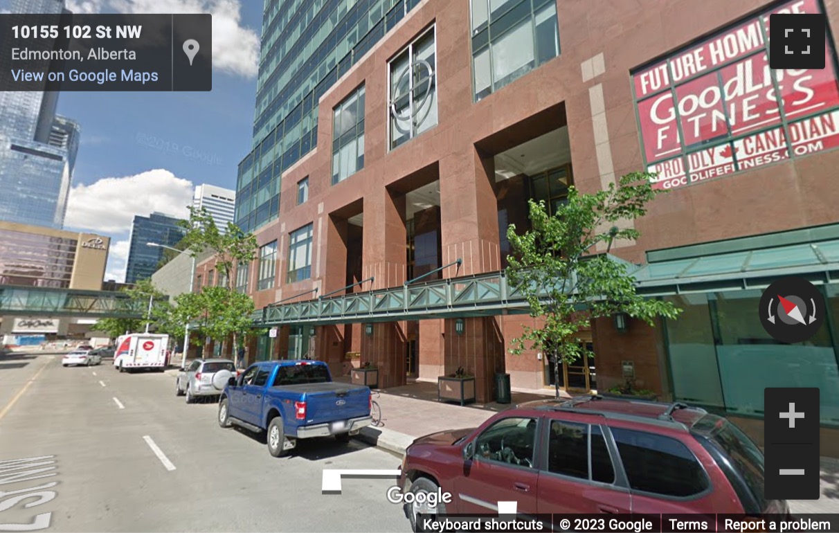 Street View image of Manulife Place, Suite 1150, Edmonton, Alberta, Canada