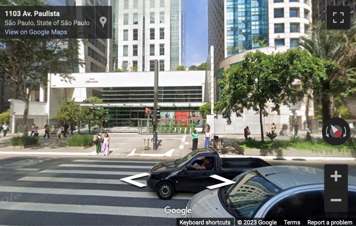 Street View image of Avenida Paulista, 1079, 7th and 8th floor, Sao Paulo, Brazil