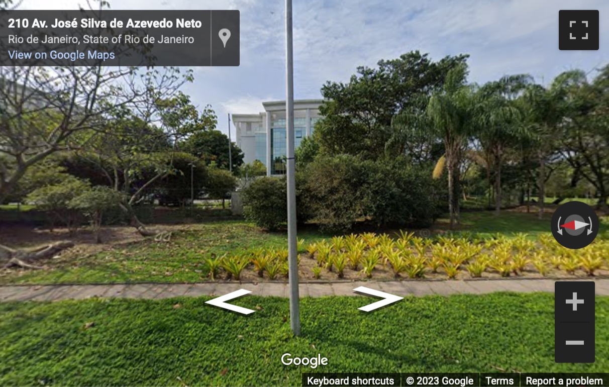 Street View image of José Silva de Azevedo Neto Av. , 200, Barra da Tijuca, Rio de Janeiro, Brazil