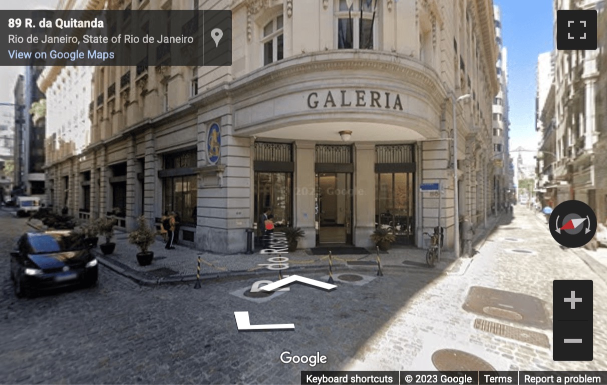 Street View image of Rua da Quitanda Street, 86, Rio de Janeiro, Brazil