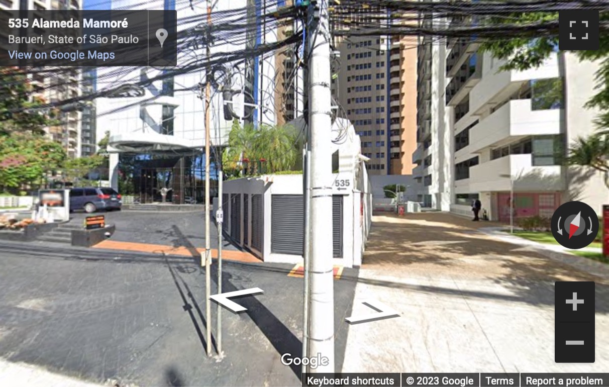 Street View image of Al. Mamoré, 535, 11º andar, Barueri, Brazil