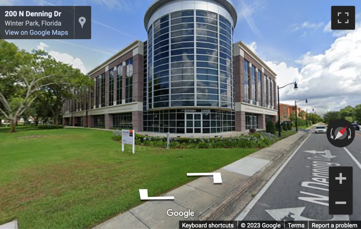 Street View image of 941 West Morse Boulevard, Suite 100, Winter Park, Florida, USA