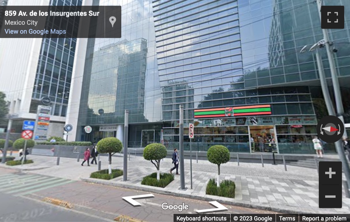 Street View image of Avenida Insurgentes Sur No. 859, Colonia Napoles, Mexico City