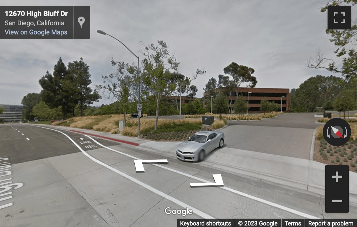 Street View image of Suite 400, 12636 High Bluff Drive, Plaza Del Mar, San Diego, CA 92130