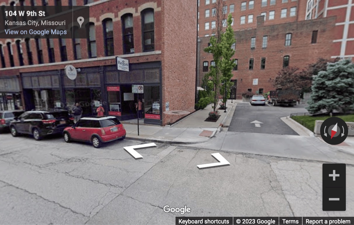 Street View image of 107 W. 9th Street, 2nd Floor, Kansas City, Missouri, USA