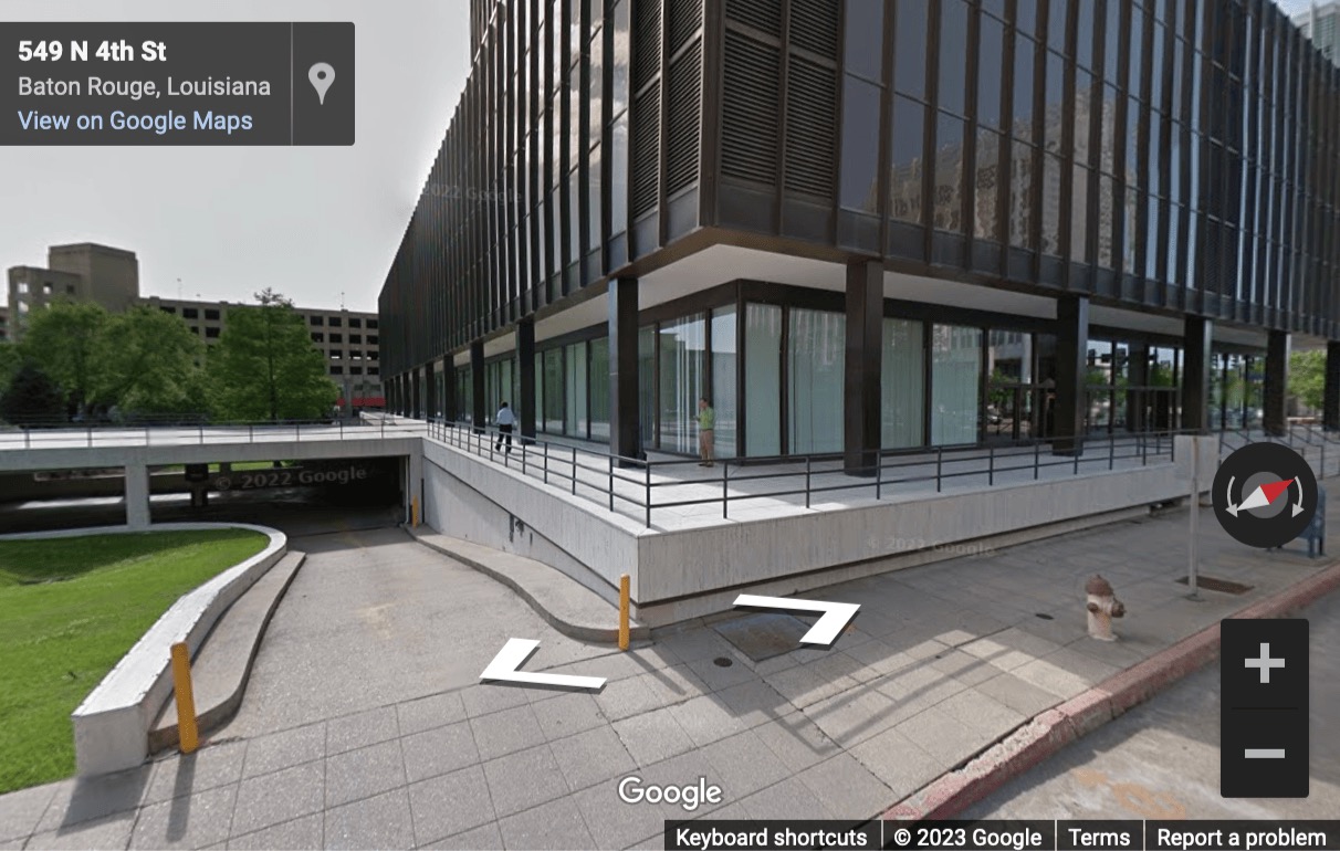 Street View image of 301 N. Main Street, Suite 2200, Baton Rouge, Louisiana, USA